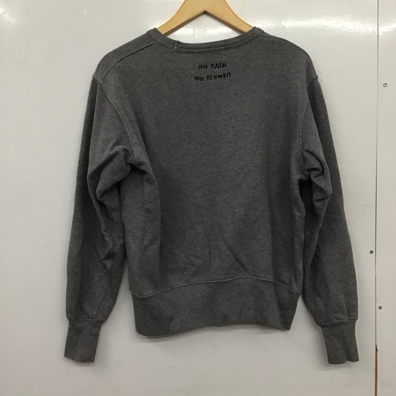 ラルディーニ LARDINI トレーナー 長袖 長袖トレーナー スウェット クルーネック プルオーバー XXS ロゴ、文字 灰 / グレー / gray メンズ USED 古着 中古 10153722