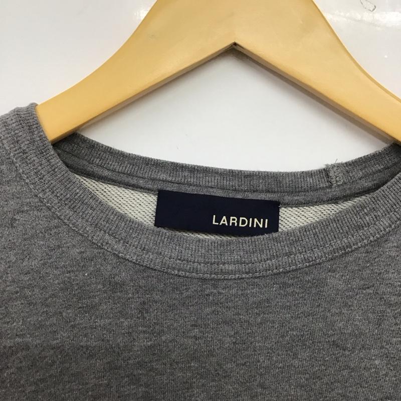 ラルディーニ LARDINI トレーナー 長袖 長袖トレーナー スウェット クルーネック プルオーバー XXS ロゴ、文字 灰 / グレー / gray メンズ USED 古着 中古 10153722