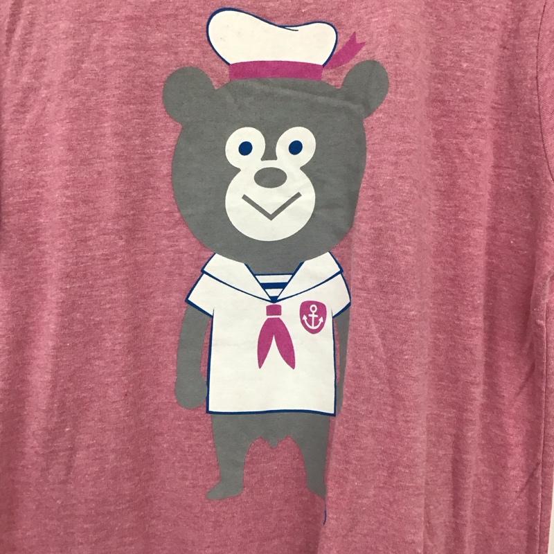 ビームスティー BEAMS T Tシャツ 半袖 半袖カットソー プリントTシャツ クルーネックカットソー L プリント 桃 / ピンク / pink メンズ USED 古着 中古 10153723