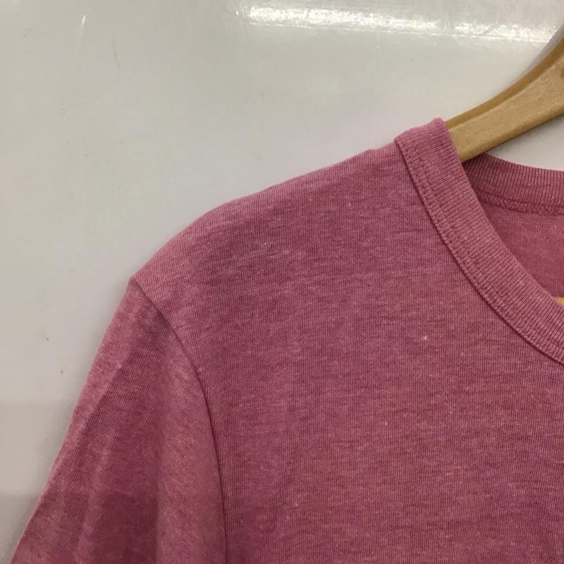 ビームスティー BEAMS T Tシャツ 半袖 半袖カットソー プリントTシャツ クルーネックカットソー L プリント 桃 / ピンク / pink メンズ USED 古着 中古 10153723