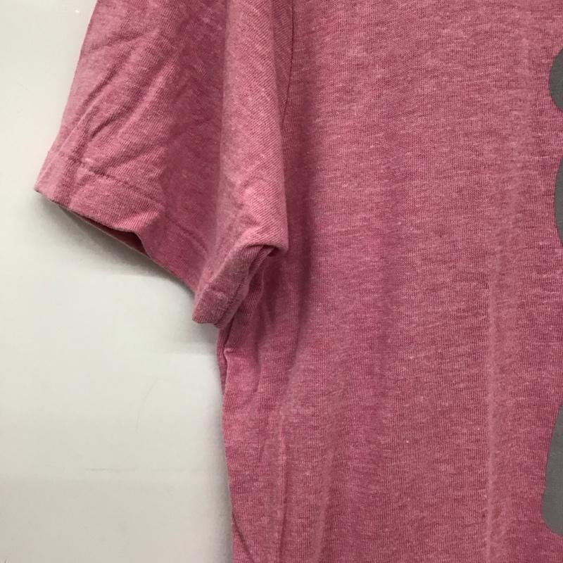 ビームスティー BEAMS T Tシャツ 半袖 半袖カットソー プリントTシャツ クルーネックカットソー L プリント 桃 / ピンク / pink メンズ USED 古着 中古 10153723