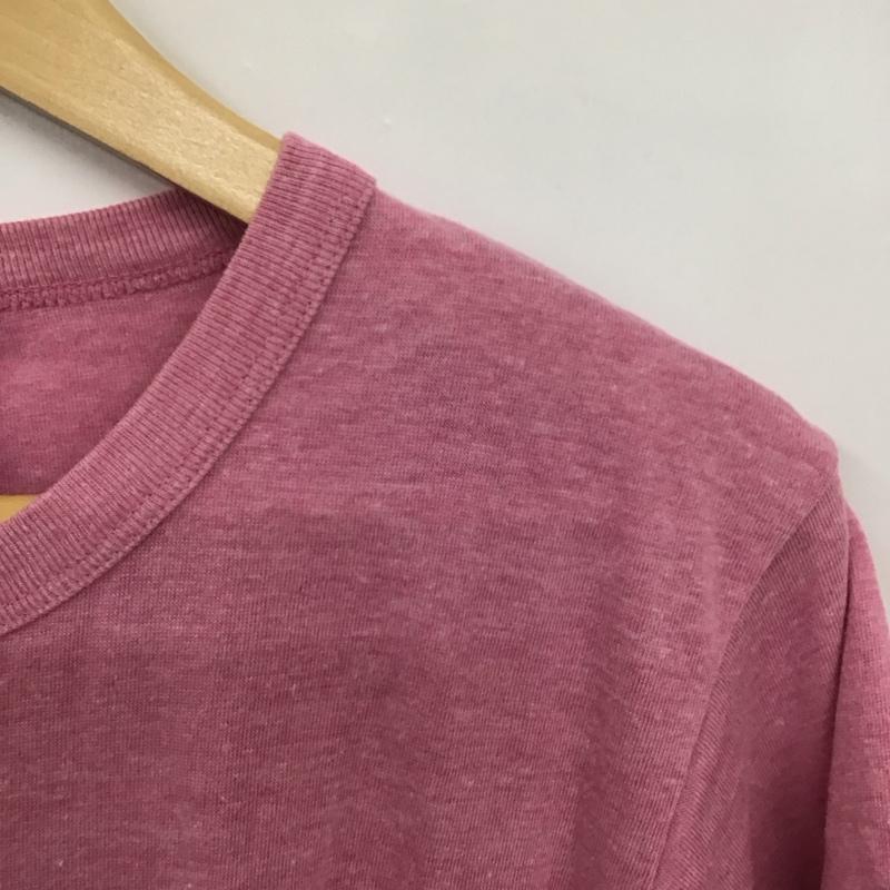 ビームスティー BEAMS T Tシャツ 半袖 半袖カットソー プリントTシャツ クルーネックカットソー L プリント 桃 / ピンク / pink メンズ USED 古着 中古 10153723