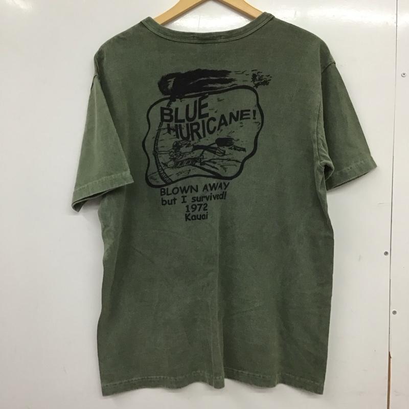 バーンズアウトフィッターズ BARNS OUTFITTERS Tシャツ 半袖 半袖カットソー プリントTシャツ クルーネックカットソー 40 ロゴ、文字 カーキ / カーキ / khaki メンズ USED 古着 中古 10153724