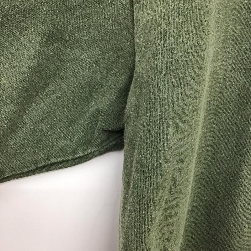 バーンズアウトフィッターズ BARNS OUTFITTERS Tシャツ 半袖 半袖カットソー プリントTシャツ クルーネックカットソー 40 ロゴ、文字 カーキ / カーキ / khaki メンズ USED 古着 中古 10153724
