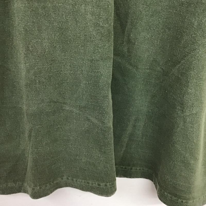 バーンズアウトフィッターズ BARNS OUTFITTERS Tシャツ 半袖 半袖カットソー プリントTシャツ クルーネックカットソー 40 ロゴ、文字 カーキ / カーキ / khaki メンズ USED 古着 中古 10153724