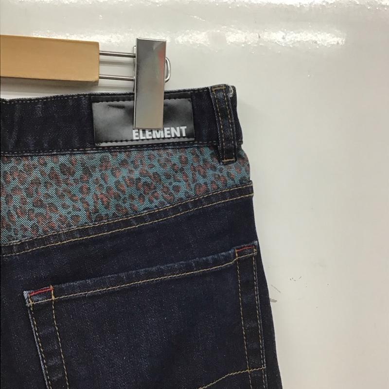 エレメント ELEMENT パンツ デニム、ジーンズ デニムパンツ スリムパンツ カジュアルパンツ ストレッチパンツ 30インチ 無地 インディゴ / インディゴ / Indigo メンズ USED 古着 中古 10153727