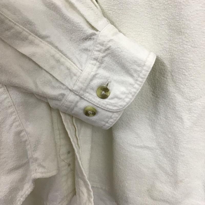 コロンビア Columbia シャツ、ブラウス 長袖 長袖シャツ 刺繍シャツ カラーシャツ L ロゴ、文字 アイボリー / アイボリー / メンズ USED 古着 中古 10153728