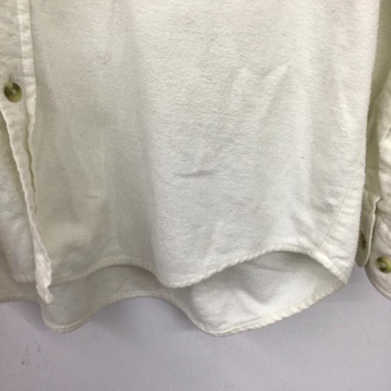 コロンビア Columbia シャツ、ブラウス 長袖 長袖シャツ 刺繍シャツ カラーシャツ L ロゴ、文字 アイボリー / アイボリー / メンズ USED 古着 中古 10153728