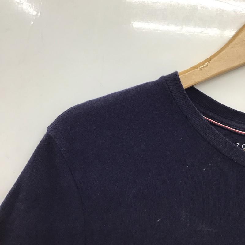 トミーヒルフィガー TOMMY HILFIGER Tシャツ 半袖 半袖カットソー プリントTシャツ クルーネックカットソー S ロゴ、文字 白 / ホワイト / white X 赤 / レッド / red X 紺 / ネイビー / navy メンズ USED 古着 中古 10153729