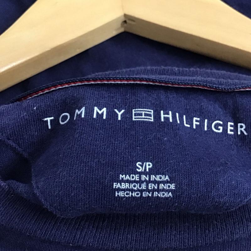 トミーヒルフィガー TOMMY HILFIGER Tシャツ 半袖 半袖カットソー プリントTシャツ クルーネックカットソー S ロゴ、文字 白 / ホワイト / white X 赤 / レッド / red X 紺 / ネイビー / navy メンズ USED 古着 中古 10153729