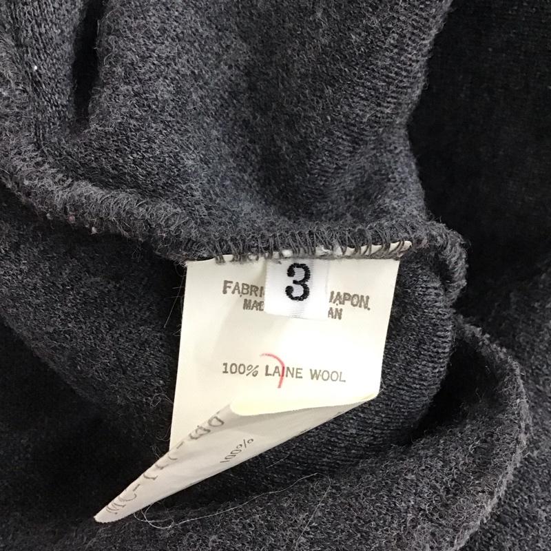 ワイズフォーメン Y s for men カーディガン 長袖 長袖カーディガン ニットカーデガン フロントボタン 3 無地 灰 / グレー / gray メンズ USED 古着 中古 10153731