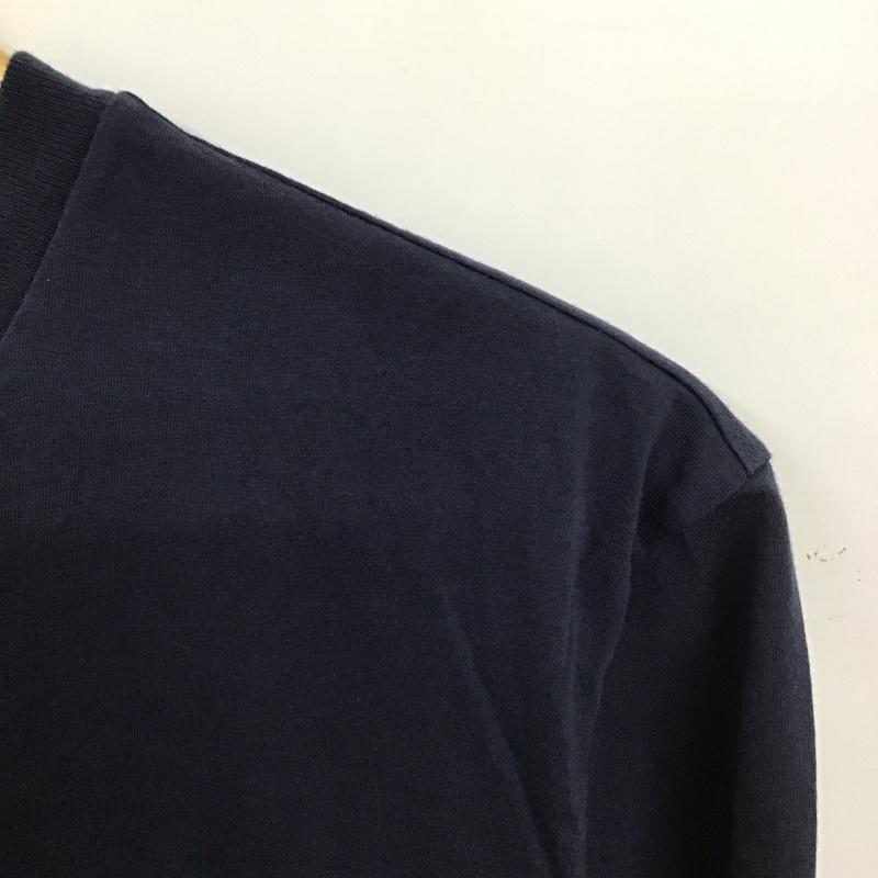 ブルックスブラザーズ BROOKS BROTHERS Tシャツ 半袖 半袖カットソー プリントTシャツ クルーネックカットソー L ロゴ、文字 紺 / ネイビー / navy メンズ USED 古着 中古 10153734