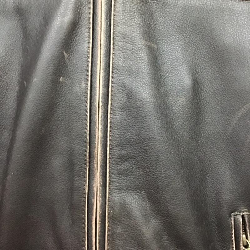 ハーレーダビッドソン Harley-Davidson ジャケット、上着 ジャンパー、ブルゾン ジップアップレザージャケット アウター 古着 M ロゴ、文字 茶 / ブラウン / brown メンズ USED 古着 中古 10153738