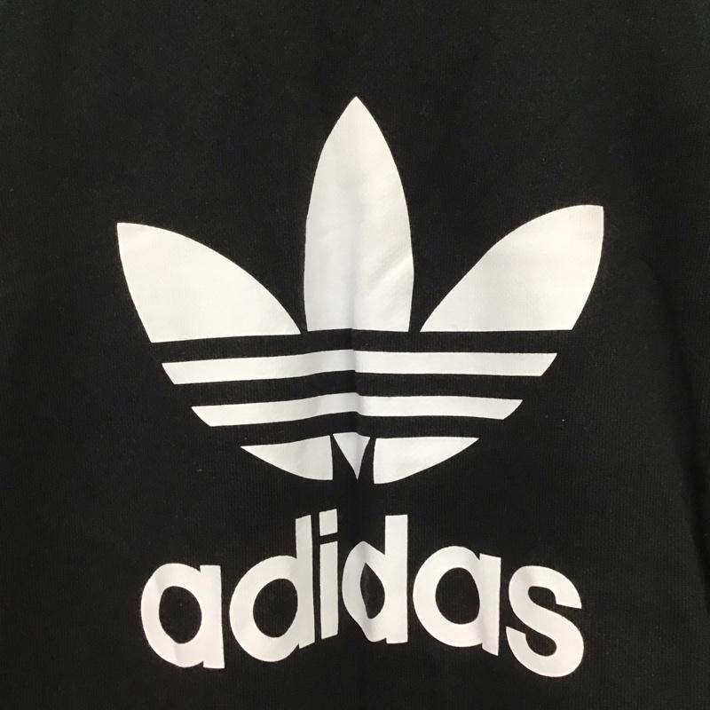 アディダス adidas トレーナー 長袖 im4500 トレフォイルCREW トレーナー XL ロゴ、文字 黒 / ブラック / black メンズ USED 古着 中古 10153740
