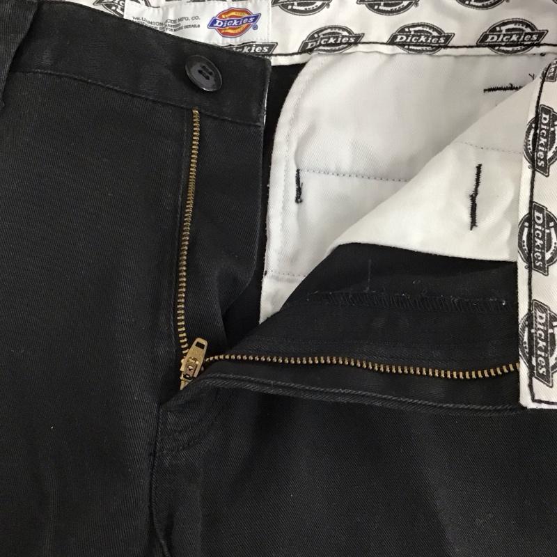 ディッキーズ Dickies パンツ ワークパンツ、ペインターパンツ ワークパンツ ワイドパンツ カジュアルパンツ 30インチ ロゴ、文字 黒 / ブラック / black メンズ USED 古着 中古 10153741