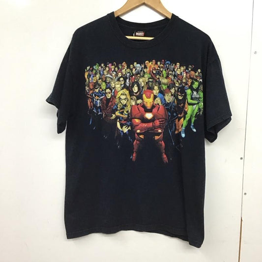 マーベル MARVEL Tシャツ 半袖 半袖カットソー プリントTシャツ クルーネックカットソー L プリント ダークグレー / ダークグレー / メンズ USED 古着 中古 10153747