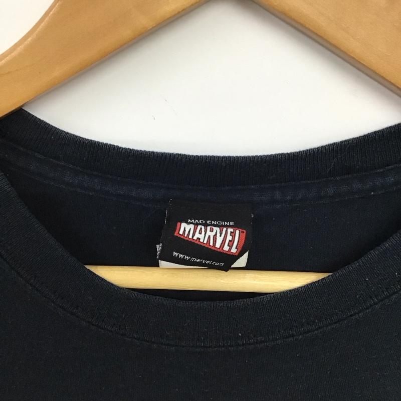 マーベル MARVEL Tシャツ 半袖 半袖カットソー プリントTシャツ クルーネックカットソー L プリント ダークグレー / ダークグレー / メンズ USED 古着 中古 10153747