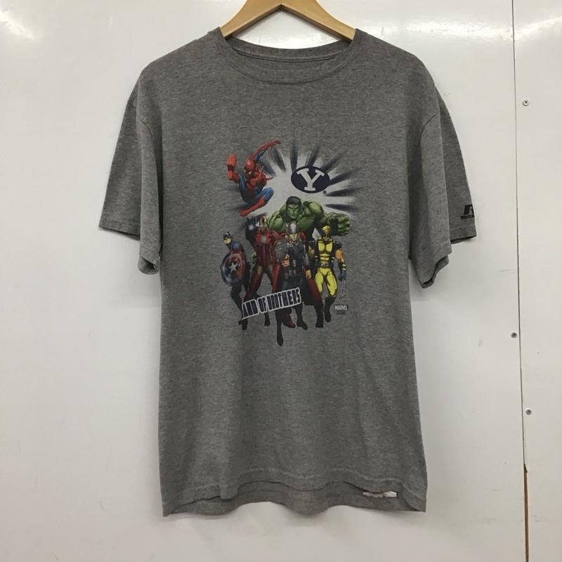 古着 USED Tシャツ 半袖 半袖カットソー プリントTシャツ クルーネックカットソー 古着 プリント 灰 / グレー / gray メンズ USED 古着 中古 10153749