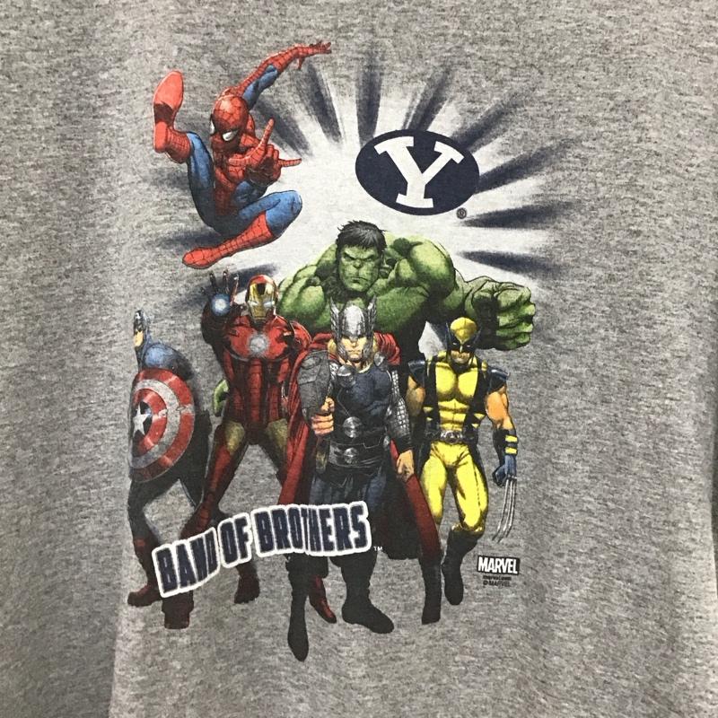 古着 USED Tシャツ 半袖 半袖カットソー プリントTシャツ クルーネックカットソー 古着 プリント 灰 / グレー / gray メンズ USED 古着 中古 10153749
