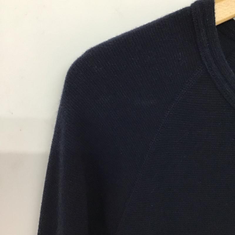 ハリウッドランチマーケット H.R MARKET カットソー 長袖 長袖カットソー 無地カットソー クルーネック 4 無地 紺 / ネイビー / navy メンズ USED 古着 中古 10153752