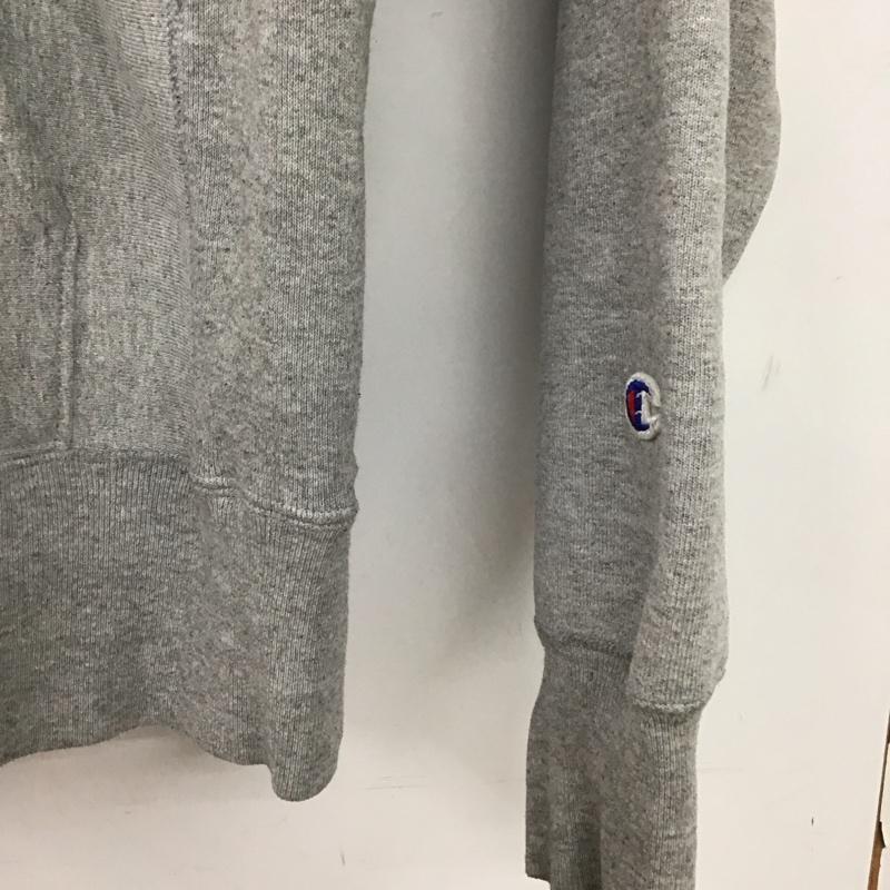チャンピオン Campion パーカー 長袖 ジップアップパーカー 長袖パーカー カジュアルジャケット S 無地 灰 / グレー / gray メンズ USED 古着 中古 10153754