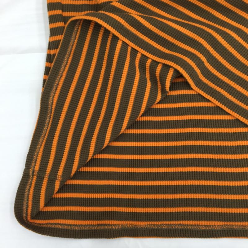 ロデオクラウンズ Rodeo Crowns ワンピース ひざ丈スカート ポロワンピース FREE ボーダー柄 茶 / ブラウン / brown X 橙 / オレンジ / orange レディース USED 古着 中古 10153757