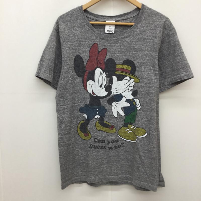エックスガール X-girl Tシャツ 半袖 Disney ONE SIZE キャラクター 灰 / グレー / gray レディース USED 古着 中古 10153758