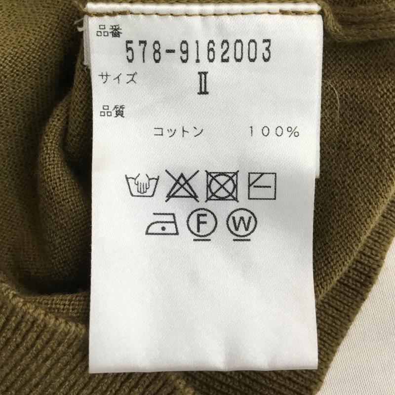 マーガレットハウエル MARGARET HOWELL カットソー 半袖 2 無地 カーキ / カーキ / khaki レディース USED 古着 中古 10153762