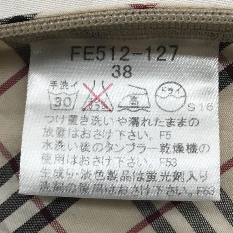 バーバリーブルーレーベル BURBERRY BLUE LABEL カットソー 七分袖 38 チェック ベージュ / ベージュ / beige レディース USED 古着 中古 10153763
