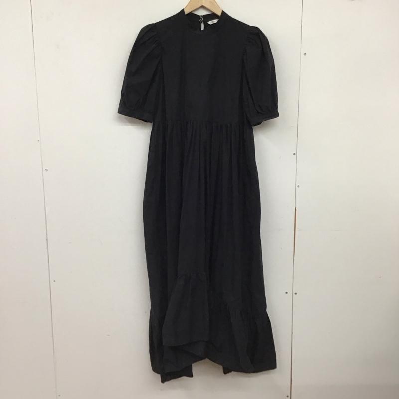 ザラ ZARA ワンピース ロングスカート S 無地 黒 / ブラック / black レディース USED 古着 中古 10153768