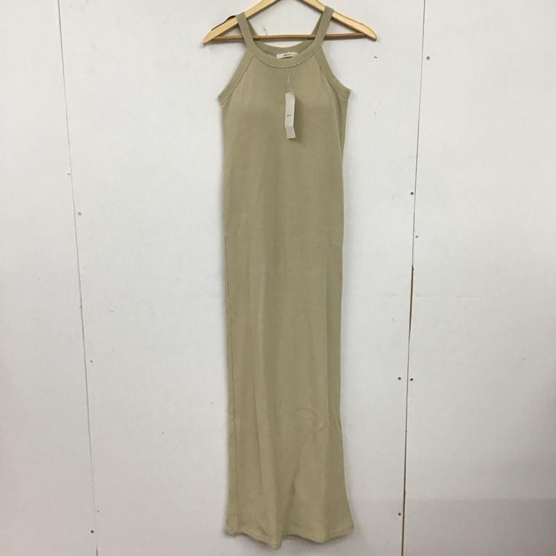 ディスコート Discoat ワンピース ロングスカート タグ付 無地 ベージュ / ベージュ / beige レディース USED 古着 中古 10153769