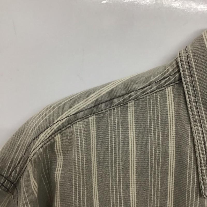 ビューグルボーイ Bugle Boy シャツ、ブラウス 半袖 半袖シャツ ストライプシャツ フロントボタン L ストライプ マルチカラー / マルチカラー / multicolor メンズ USED 古着 中古 10153771