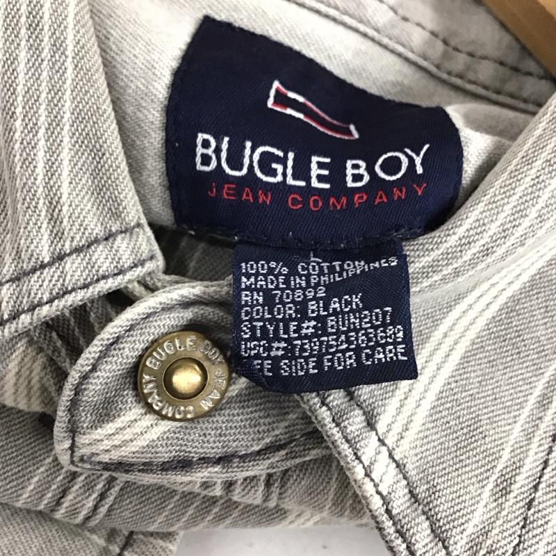 ビューグルボーイ Bugle Boy シャツ、ブラウス 半袖 半袖シャツ ストライプシャツ フロントボタン L ストライプ マルチカラー / マルチカラー / multicolor メンズ USED 古着 中古 10153771