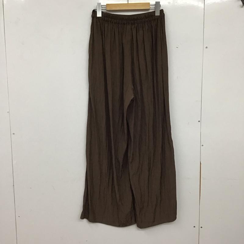 サマンサモスモスブルー Samansa Mos2 blue ボトムス ボトムス ビンテージサテンイージーパンツ 新品 FREE 無地 茶 / ブラウン / brown レディース USED 古着 中古 10153772