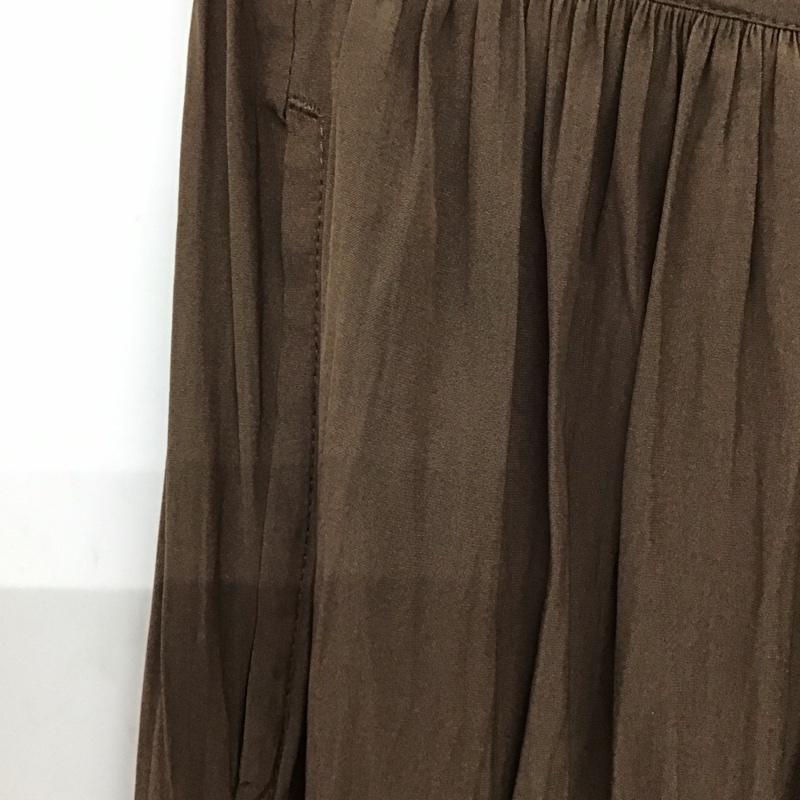 サマンサモスモスブルー Samansa Mos2 blue ボトムス ボトムス ビンテージサテンイージーパンツ 新品 FREE 無地 茶 / ブラウン / brown レディース USED 古着 中古 10153772