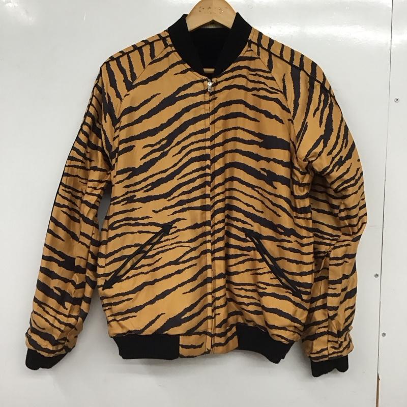 ビームス BEAMS ジャケット、上着 ジャンパー、ブルゾン ジップアップジャケット スカジャン ラグラン アウター S ロゴ、文字 黒 / ブラック / black メンズ USED 古着 中古 10153773