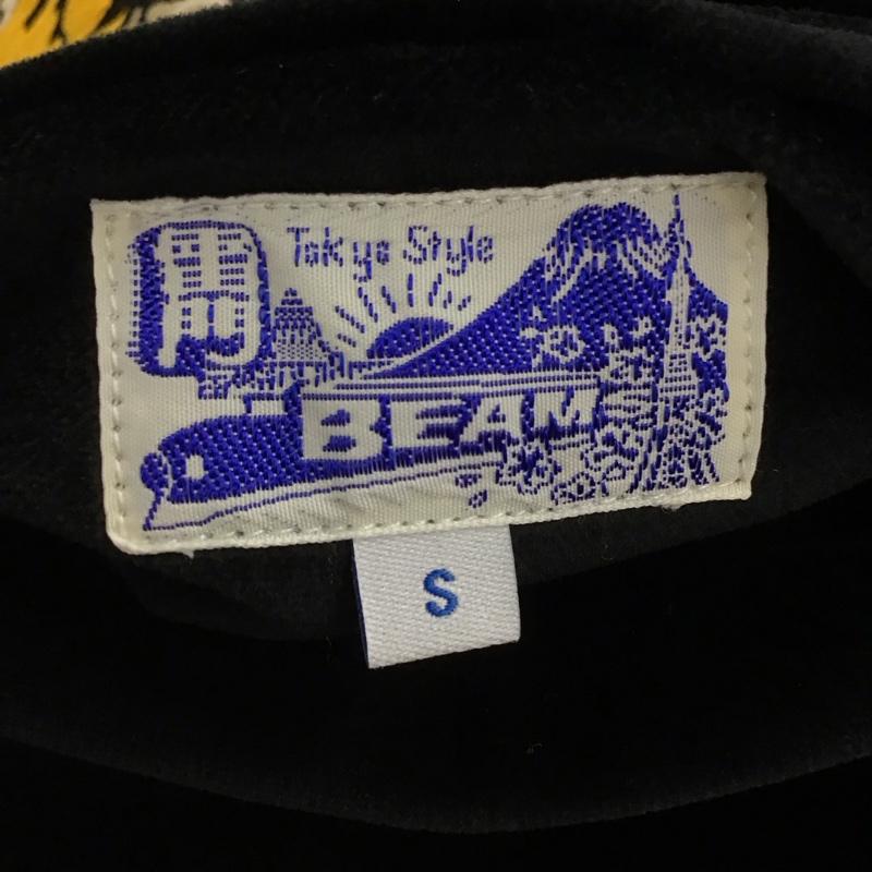 ビームス BEAMS ジャケット、上着 ジャンパー、ブルゾン ジップアップジャケット スカジャン ラグラン アウター S ロゴ、文字 黒 / ブラック / black メンズ USED 古着 中古 10153773