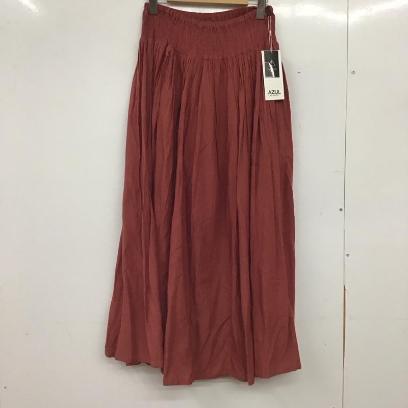 アズールバイマウジー AZUL BY MOUSSY スカート ロングスカート タグ付 S 無地 茶 / ブラウン / brown レディース USED 古着 中古 10153774