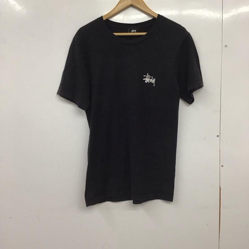 ステューシー STUSSY Tシャツ 半袖 半袖カットソー プリントTシャツ クルーネックカットソー S ロゴ、文字 ダークグレー / ダークグレー / メンズ USED 古着 中古 10153775