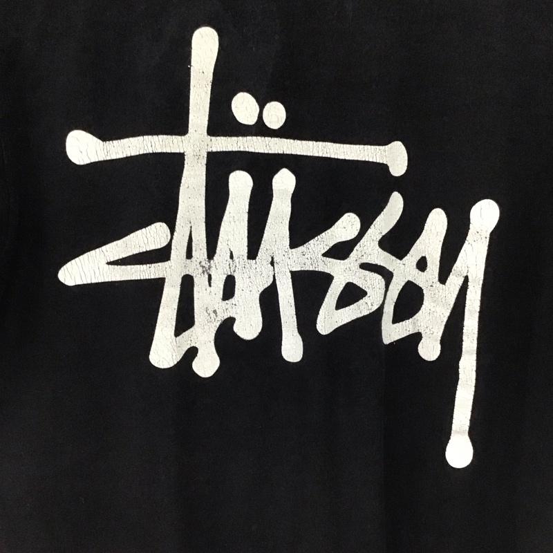 ステューシー STUSSY Tシャツ 半袖 半袖カットソー プリントTシャツ クルーネックカットソー S ロゴ、文字 ダークグレー / ダークグレー / メンズ USED 古着 中古 10153775
