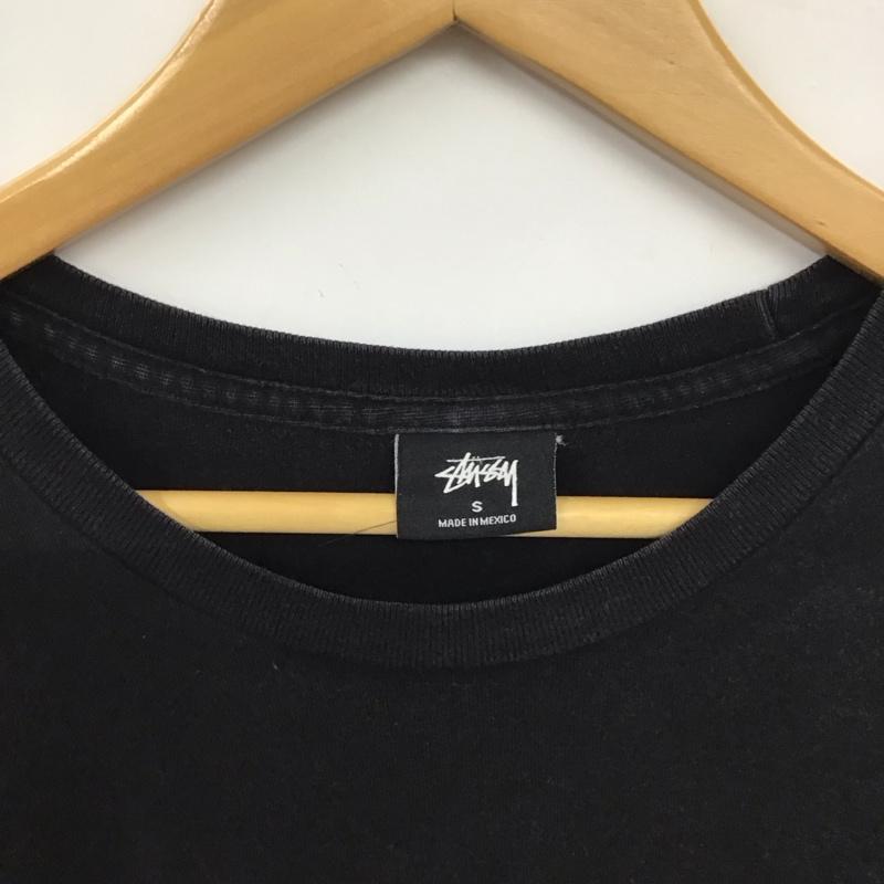 ステューシー STUSSY Tシャツ 半袖 半袖カットソー プリントTシャツ クルーネックカットソー S ロゴ、文字 ダークグレー / ダークグレー / メンズ USED 古着 中古 10153775