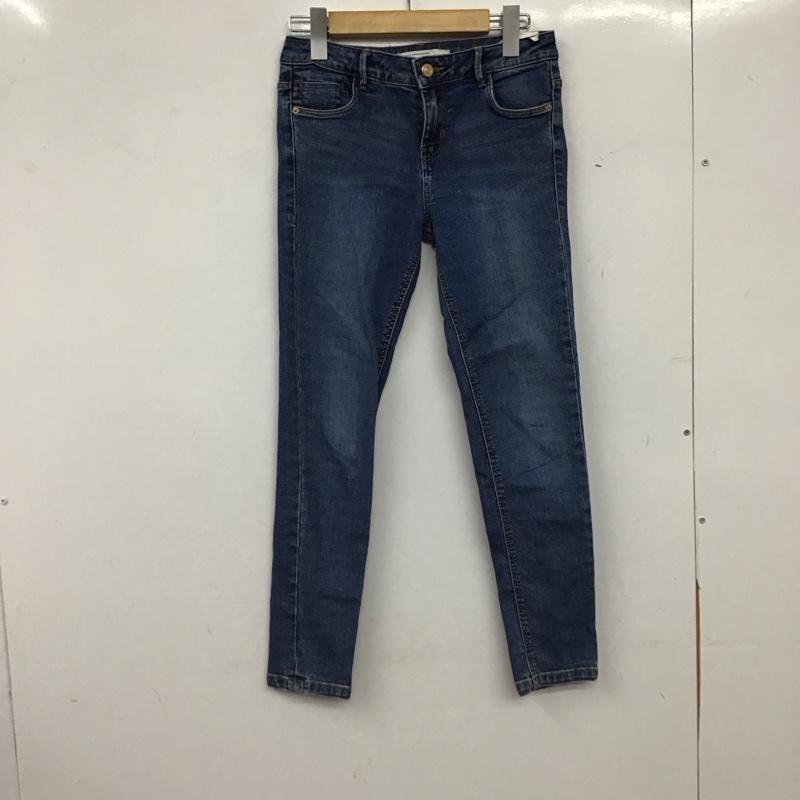 ザラ ZARA パンツ デニム、ジーンズ 34 無地 水色 / ライトブルー / レディース USED 古着 中古 10153776