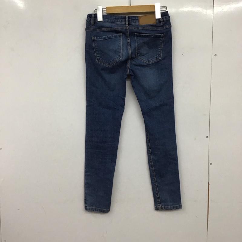 ザラ ZARA パンツ デニム、ジーンズ 34 無地 水色 / ライトブルー / レディース USED 古着 中古 10153776