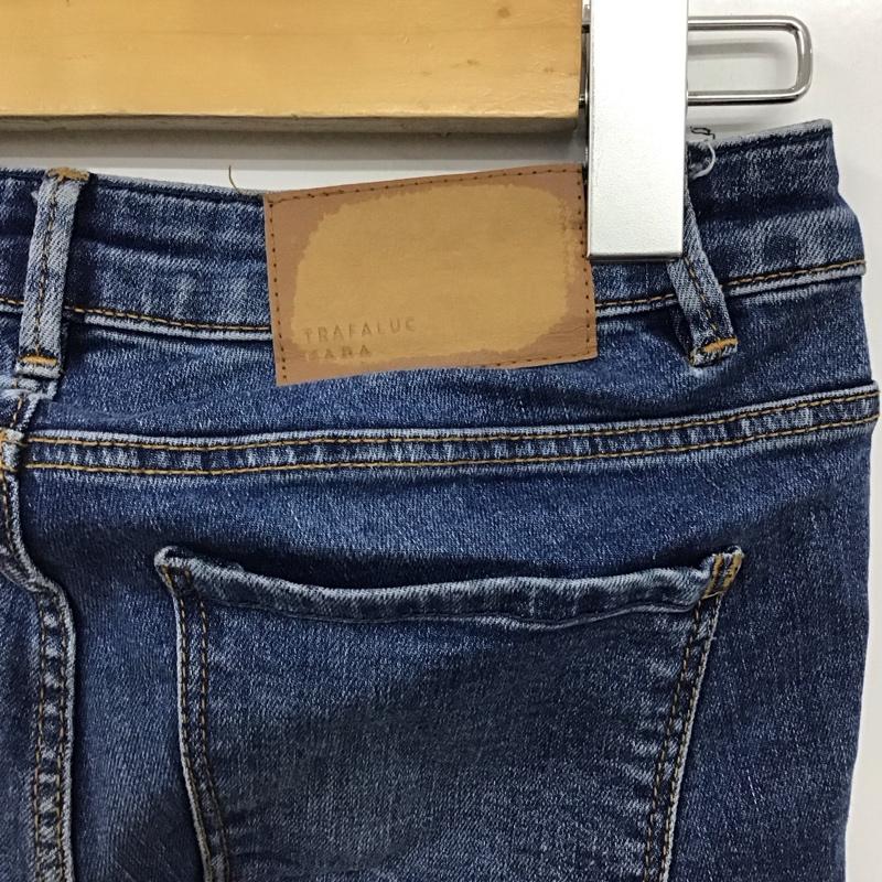 ザラ ZARA パンツ デニム、ジーンズ 34 無地 水色 / ライトブルー / レディース USED 古着 中古 10153776