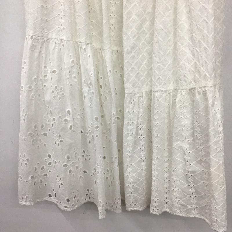 ニコアンド niko and... スカート ロングスカート M 無地 白 / ホワイト / white レディース USED 古着 中古 10153777
