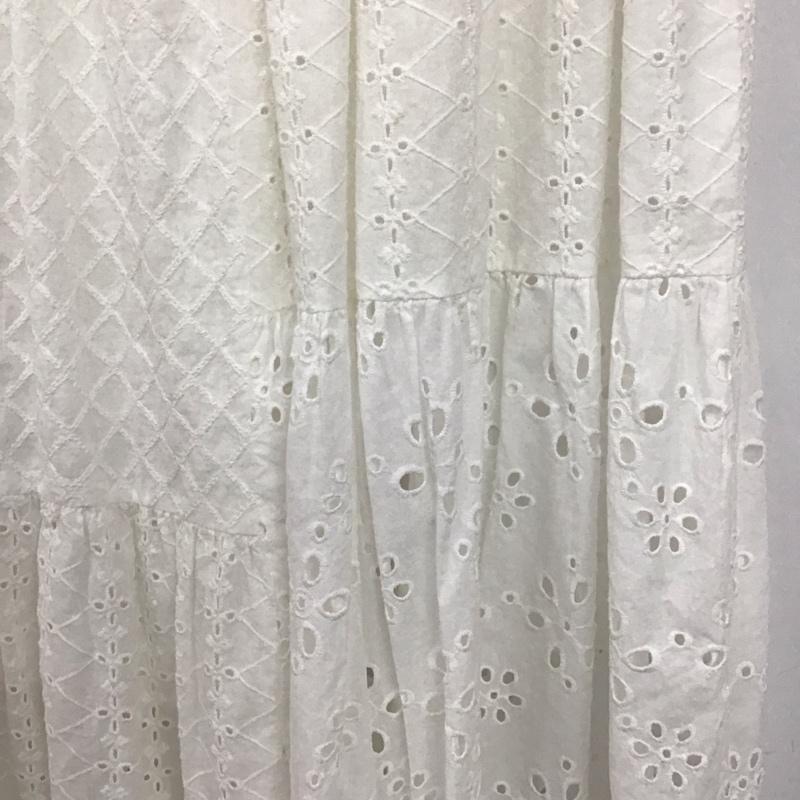 ニコアンド niko and... スカート ロングスカート M 無地 白 / ホワイト / white レディース USED 古着 中古 10153777
