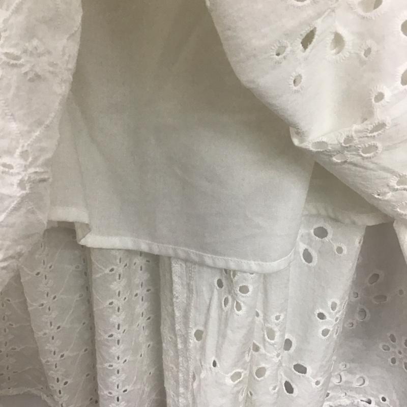 ニコアンド niko and... スカート ロングスカート M 無地 白 / ホワイト / white レディース USED 古着 中古 10153777