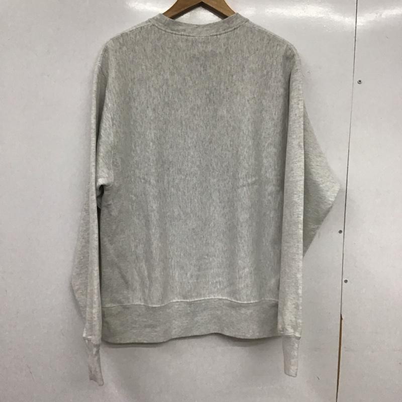 チャンピオン Champion トレーナー 長袖 長袖トレーナー スウェット クルーネック プルオーバー M 無地 灰 / グレー / gray メンズ USED 古着 中古 10153781