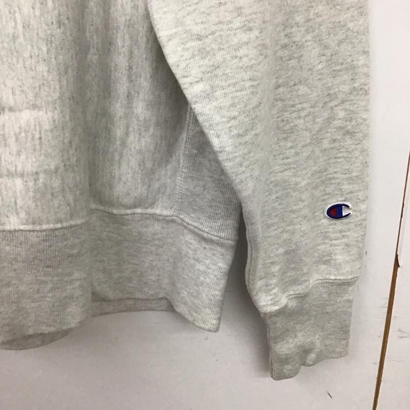 チャンピオン Champion トレーナー 長袖 長袖トレーナー スウェット クルーネック プルオーバー M 無地 灰 / グレー / gray メンズ USED 古着 中古 10153781
