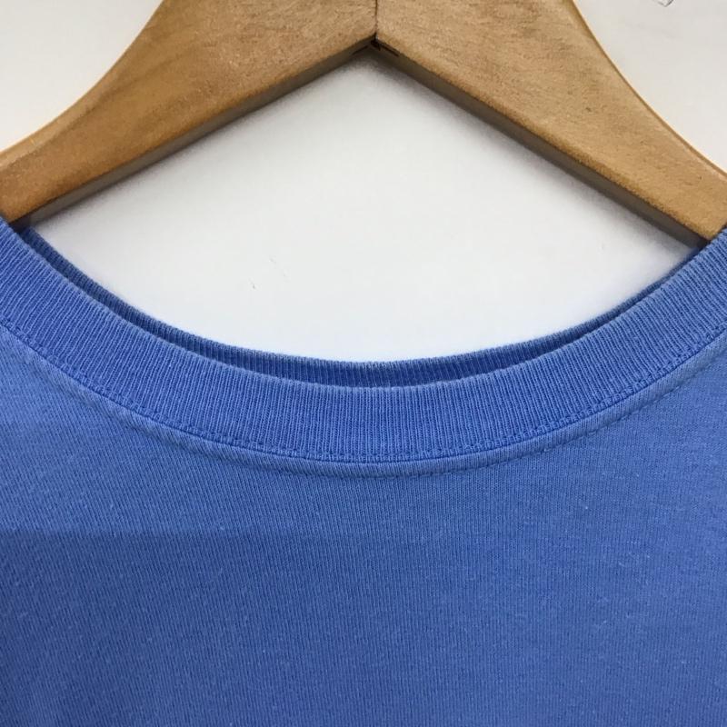 ステューシー STUSSY Tシャツ 半袖 半袖カットソー プリントTシャツ クルーネックカットソー S ロゴ、文字 水色 / ライトブルー / メンズ USED 古着 中古 10153783